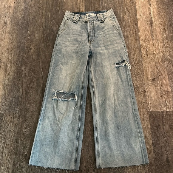 Women’s ZGY size 25 Wide Leg Jeans - Picture 1 of 6
